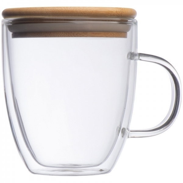 Logotrade ärikingitused pilt: Topeltseinaga klaasist tass GERTHE 350 ml