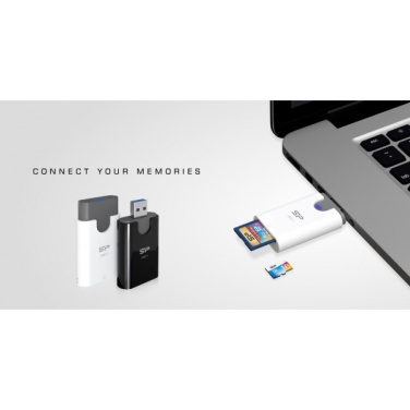 Logotrade reklaamkingituse foto: MicroSD ja SD-kaardi lugeja Silicon Power Combo 3.1