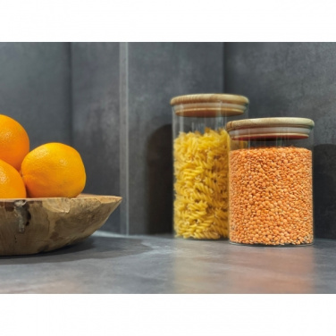 Logo trade reklaamkingitused foto: Klaasist säilitusnõu kaanega ONTARIO 1000 ml