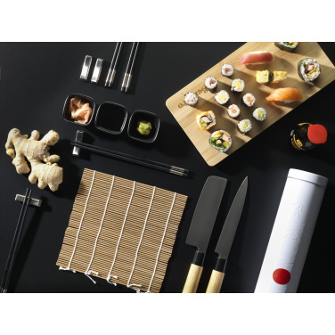 Logotrade reklaamkingituse foto: Temaki Bamboo Sushi Tray kinkekomplekt