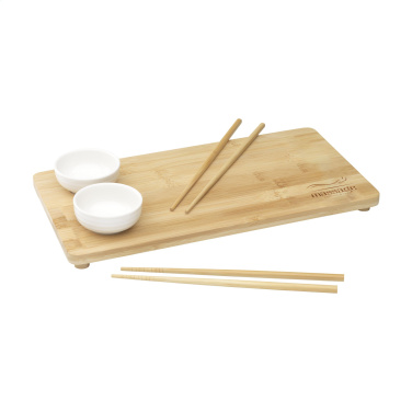 Logo trade reklaamkingituse pilt: Temaki Bamboo Sushi Tray kinkekomplekt
