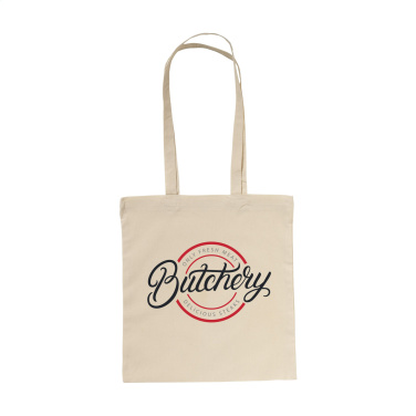 Logo trade firmakingi pilt: ShoppyBag (100 g/m²) pikkade sangadega puuvillane kott