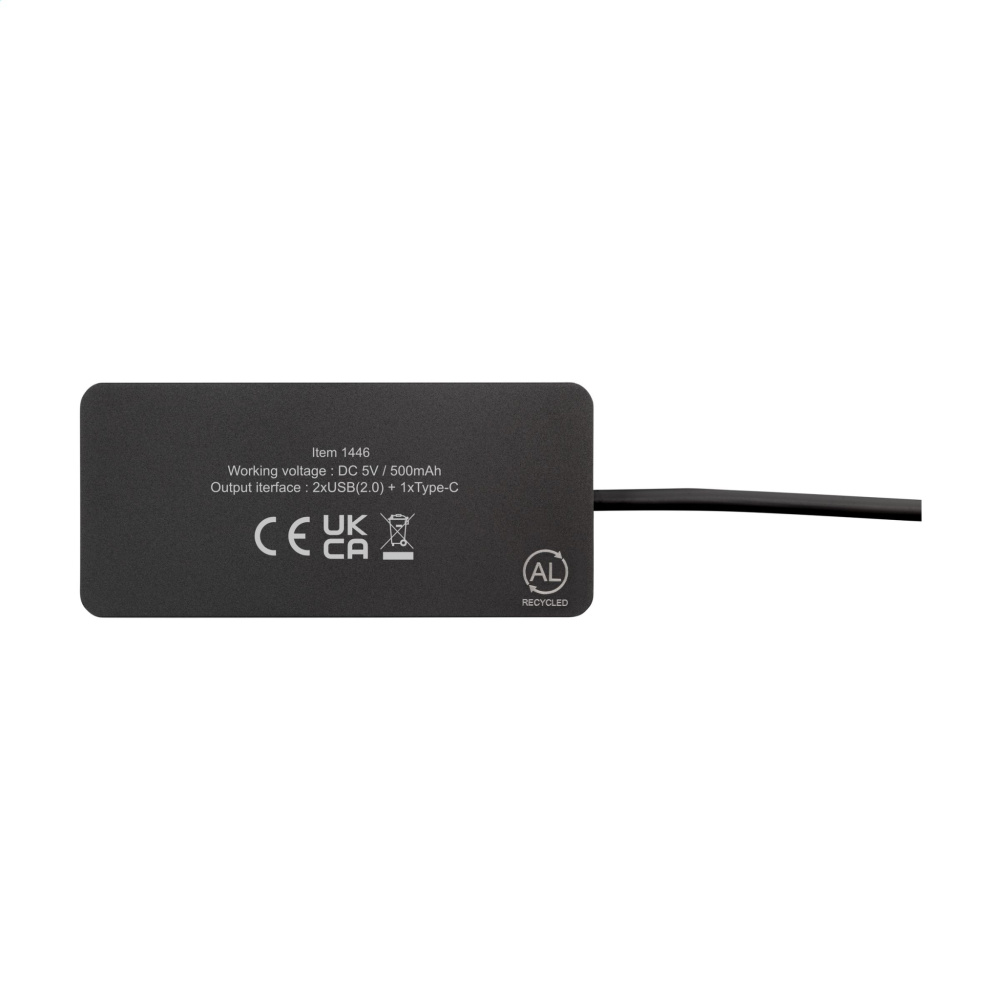 Logotrade meened pilt: Tecco GRS taaskasutatud alumiiniumist USB-jaotur