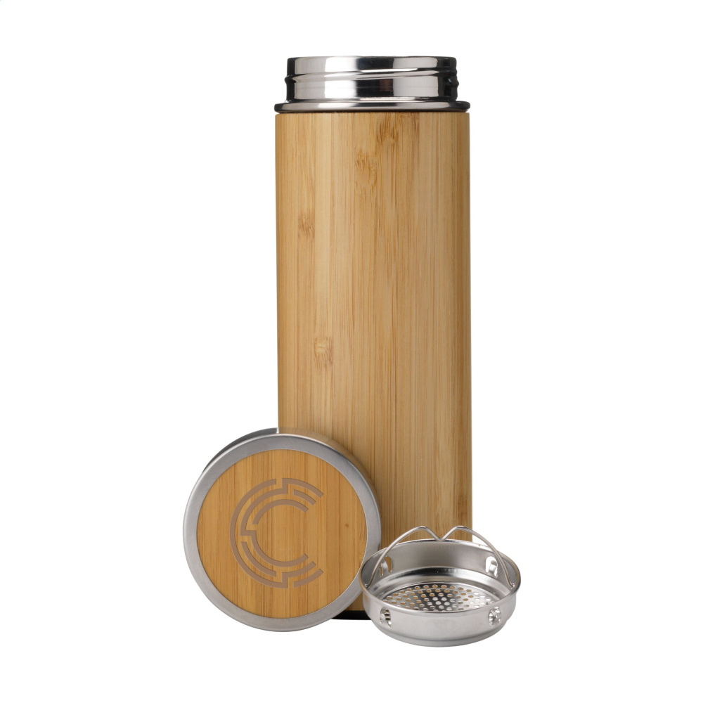 Logotrade reklaamkingitused pilt: Osaka 360 ml bambusest termopudel/termotass
