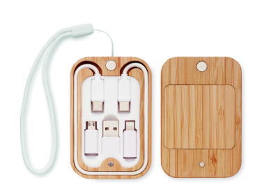 Logotrade ärikingitused pilt: CHARGOO 15 W juhtmevaba bambusest laadija