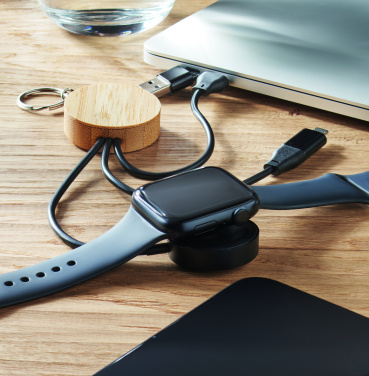 Logotrade reklaamtoote foto: BULE võtmehoidjaga 4in1 60 W kaabliga