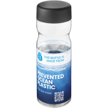 Logo trade firmakingituse pilt: H2O Active® Eco Base 650 ml keeratava korgiga veepudel