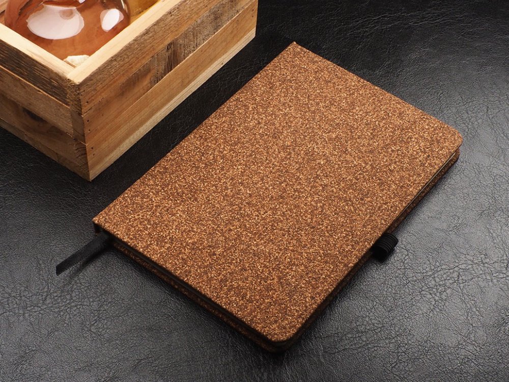 Logo trade firmakingituse pilt: Märkmik korgist kaantega 219635102