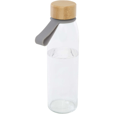 Logotrade reklaamkingid pilt: Porto 500 ml klaasist veepudel bambusest korgiga