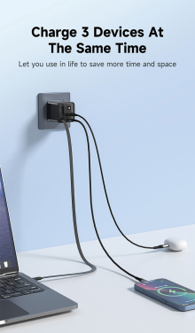 Logo trade ärikingi pilt: Urban Vitamin Mendocino 65W GaN laadija sissetõmmatava kaabliga