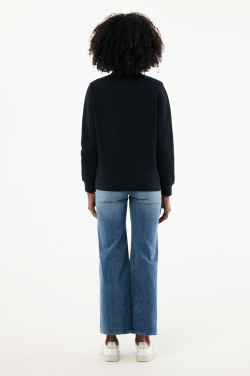 Logo trade reklaamtoote pilt: IQONIQ Elgoni taaskasutatud puuvillast veerandlukuga kampsun