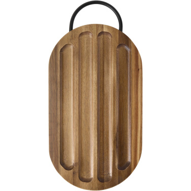 Logo trade ärikingitused foto: Prestige akaatsiapuidust lõikelaud leivanoaga