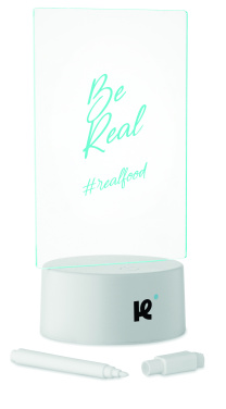 Logotrade ärikingituse foto: Valgustatud LED-märkmetahvel