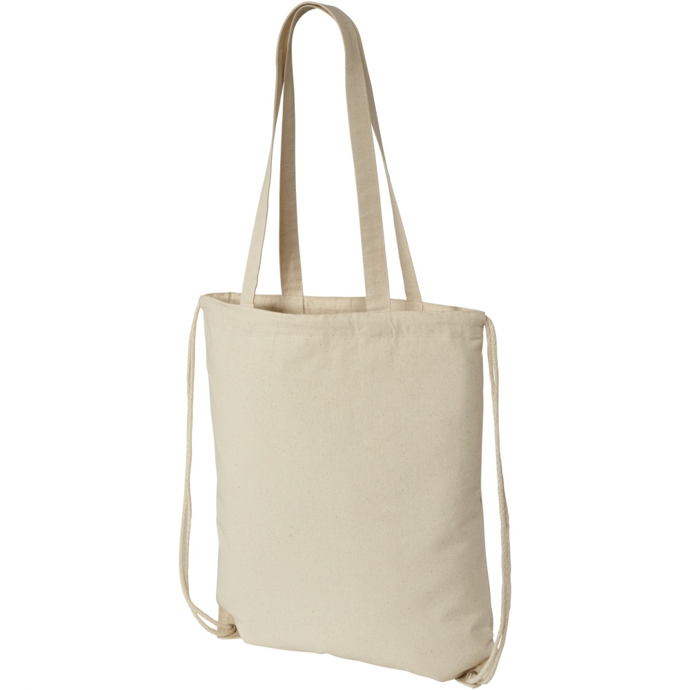 Logotrade mainoslahja ja liikelahja kuva: Eliza 240 g/m² -puuvillareppu kiristysnyörillä 6L