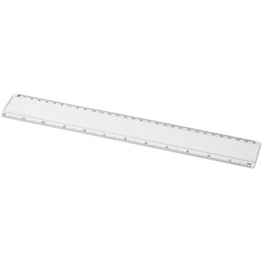 Logotrade mainoslahja ja liikelahja kuva: Ellison-viivain paperi-insertillä, 30 cm, muovinen