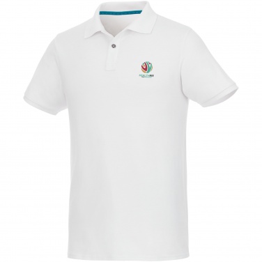 Logotrade mainostuotet kuva: Beryl short sleeve men's organic recycled polo