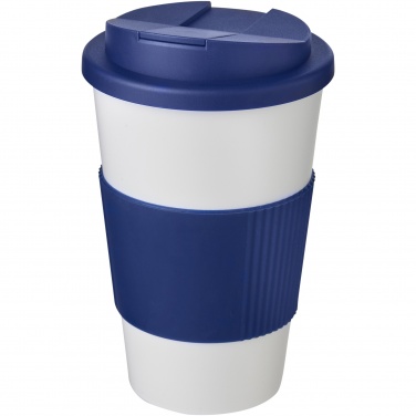 Logo trade mainostuotet tuotekuva: Americano® 350 ml muki, läikyttämätön kansi, grippi