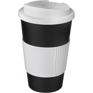 Logo trade liikelahja mainoslahja tuotekuva: Americano® 350 ml muki, läikyttämätön kansi, grippi