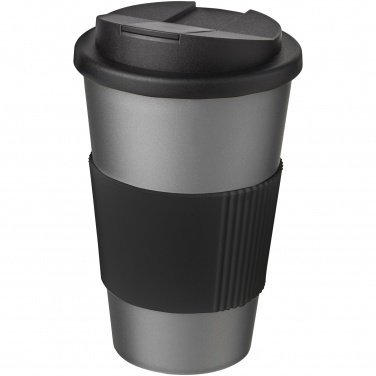 Logo trade mainostuote kuva: Americano® 350 ml muki, läikyttämätön kansi, grippi