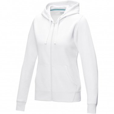 Logotrade liikelahja tuotekuva: Ruby women’s organic recycled full zip hoodie