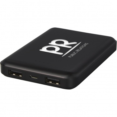 Logo trade mainostuote kuva: Gleam 5000 mAh:n ultraohut valaistuva varavirtalähde