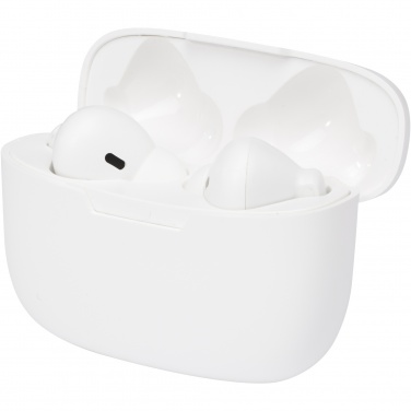 Logo trade mainoslahjat ja liikelahjat kuva: Essos 2.0 True Wireless -nappikuulokkeet kotelossa, jotka muodostavat laiteparin automaattisesti