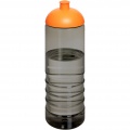 H2O Active® Eco Treble 750 ml:n urheilujuomapullo kupukannella , Puuhiili / appelsiini