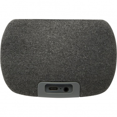 Logo trade mainostuote kuva: Ecofiber bambusta ja RPET-muovista valmistettu Bluetooth® -kaiutin ja langaton latausalusta