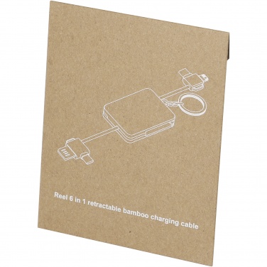 Logo trade mainoslahjat ja liikelahjat kuva: Reel kuusiosainen bambuavaimenperä-latauskaapeli