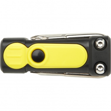 Logotrade mainoslahja tuotekuva: Octo 8-in-1 RCS-kierrätetystä muovista valmistettu ruuvimeisselisetti taskulampulla