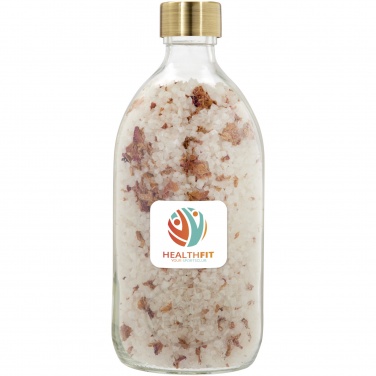 Logo trade mainostuotet tuotekuva: Wellmark Just Relax 500 ml:n kylpysuola - ruusujen tuoksu