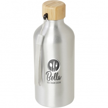 Logo trade mainostuote kuva: Malpeza 500 ml:n RCS-sertifioidusta kierrätetystä alumiinista valmistettu vesipullo