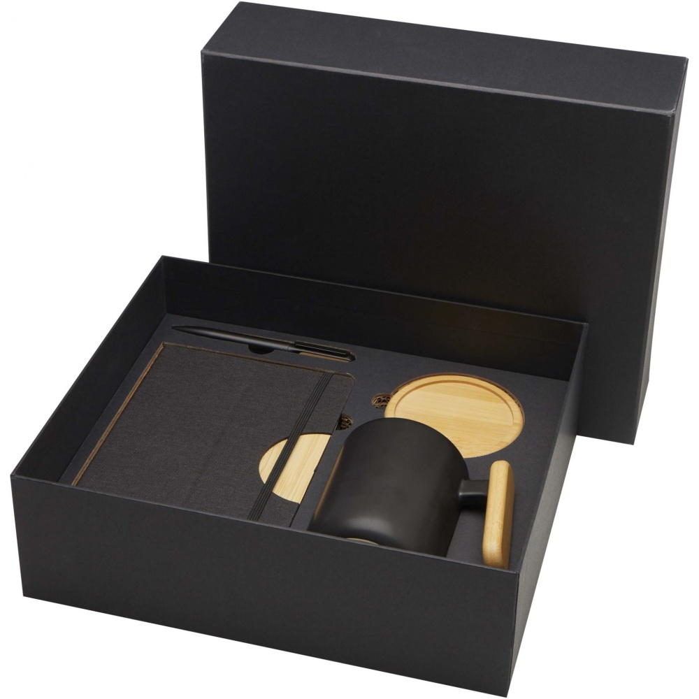 Logotrade liikelahjat kuva: Laura lahjasetti: kovakantinen muistikirja (A5) ja kuulakärkikynä