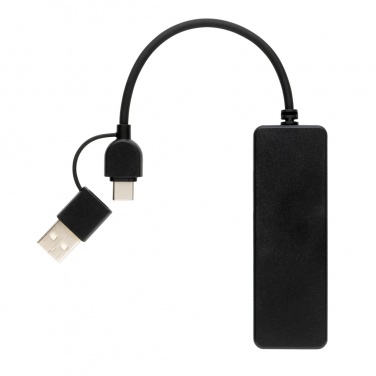 Logo trade mainoslahjat ja liikelahjat kuva: RCS USB hub tuplaliitännällä kierrätetystä muovista