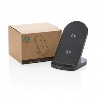 Logo trade mainostuote kuva: RCS muovinen tuplakelainen langattoman latauksen alusta 15W