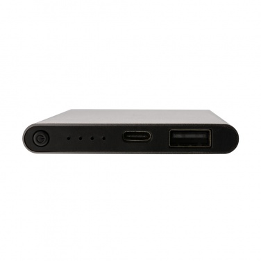 Logo trade liikelahjat mainoslahjat kuva: 4000mAh virtapankki USB-C:llä RCS muovista/alumiinista