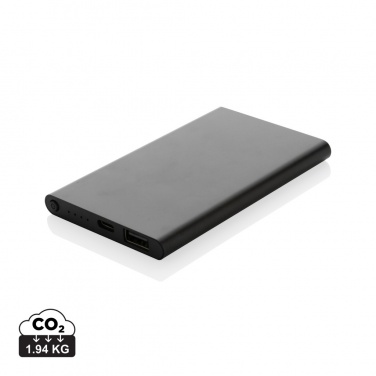 Logo trade liikelahjat tuotekuva: 4000mAh virtapankki USB-C:llä RCS muovista/alumiinista