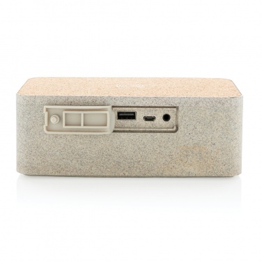 Logo trade liikelahja mainoslahja tuotekuva: Langaton ja lataava vehnänolkikaiutin