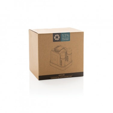 Logotrade mainoslahja ja liikelahja kuva: Singvibe RCS karaokesarja tuplamikrofonilla kierrätysmuovia