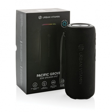 Logotrade liikelahja tuotekuva: Urban Vitamin Pacific Grove 30W kaiutin IPX7 RCS muovista