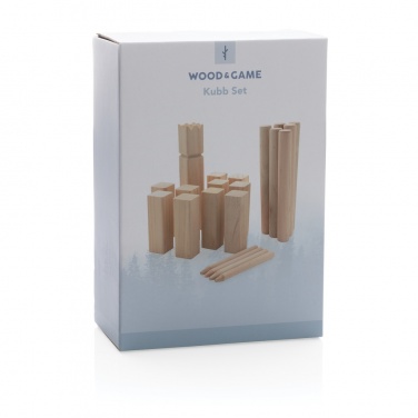 Logotrade mainoslahja ja liikelahja kuva: Puinen kubb -setti