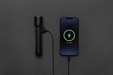 Logo trade mainoslahjat tuotekuva: Gear X iso USB-uudelleenladattava taskulamppu