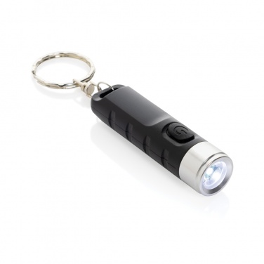 Logo trade mainoslahja kuva: Globix RCS USB-ladattava avaimenperä taskulamppu