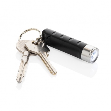Logo trade mainoslahja ja liikelahja tuotekuva: Globix RCS USB-ladattava avaimenperä taskulamppu
