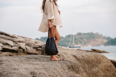 Logo trade mainostuotet tuotekuva: Impact AWARE™ kiristysnauhareppu kierrätetystä denimistä