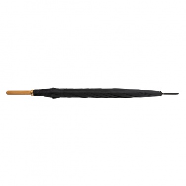 Logo trade liikelahja kuva: 27" Impact AWARE™ RPET 190T auto-open bambusateenvarjo
