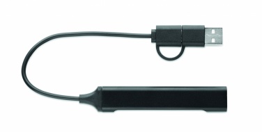 Logotrade liikelahjat mainoslahjat tuotekuva: USB 4 portin keskitin 19 cm
