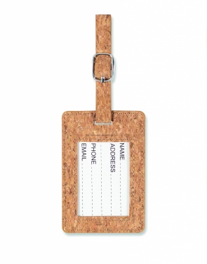 Logotrade liikelahja tuotekuva: Cork luggage tag
