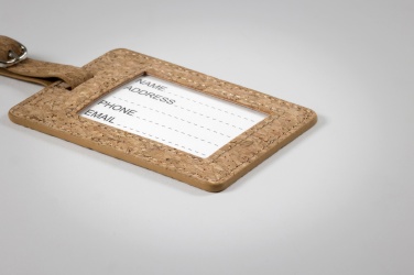 Logotrade mainoslahjat kuva: Cork luggage tag