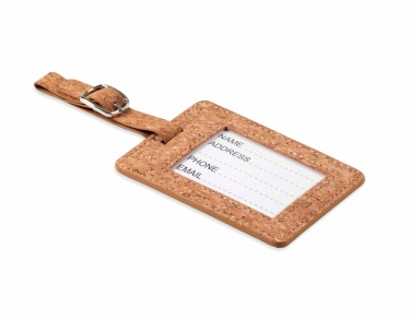 Logo trade liikelahja kuva: Cork luggage tag